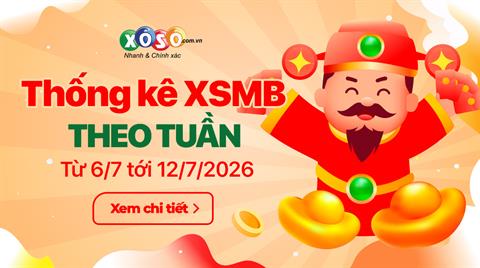 XSMB tuần qua có gì? Tuần từ 6/7/2026 đến 12/7/2026